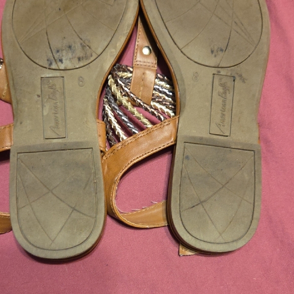 American Eagle Outfitters Brown Braided Sandals - Picture 7 of 7